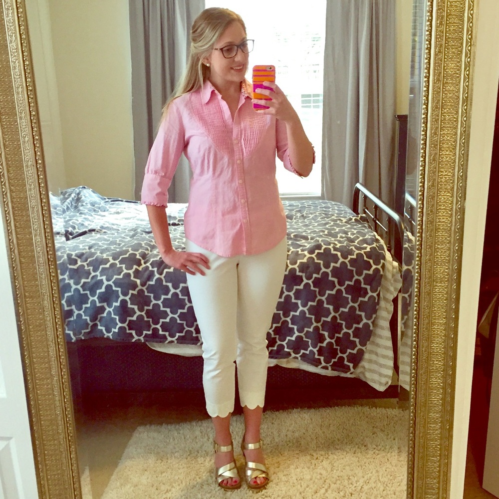 Light Pink Lilly Pulitzer Button Down Top